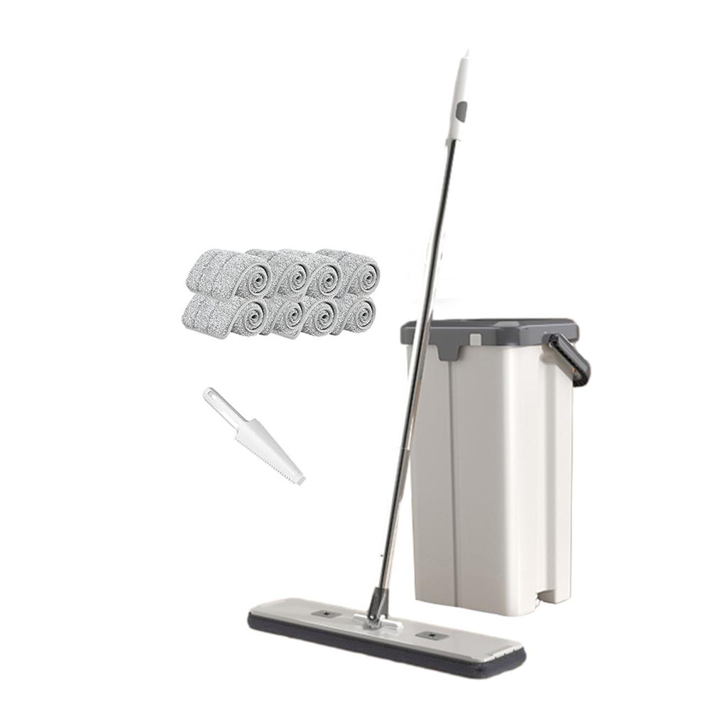 Household Large Flat Mop Floor With Bucket,360° Rotatable Cleaning Mop for Wash Floor,Home Labor-Saving Mopping Tool for Kitchen