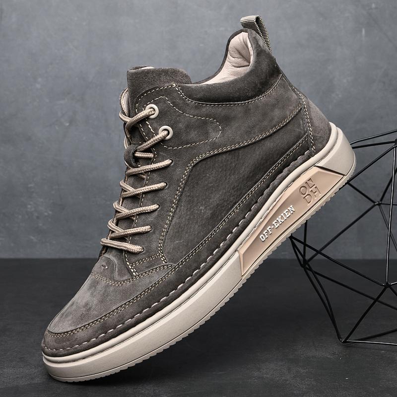 British Style Genuine Leather Men Shoes Trend Comfortable Casual Shoes Moccasins Men Flats Shoes