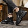 Herrenstiefel Outdoor Wasserdicht Herren Stiefeletten Herren Plateau Arbeitssicherheitsschuhe für Herren Lässige Wanderschuhe Atmungsaktive Herren Sneaker