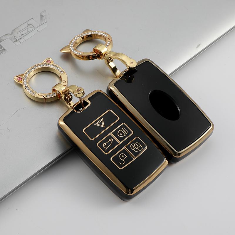 Car Tpu Key Case Cover Ring For Land Rover Range Rover Discovery 5 Sport For Jaguar Xe Xf Xj F Pace Accessories
