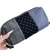 Plaid Pattern Pencil Case Polka Dot Patchwork Pencil Case Japanese Style Pen Bag  Office Use