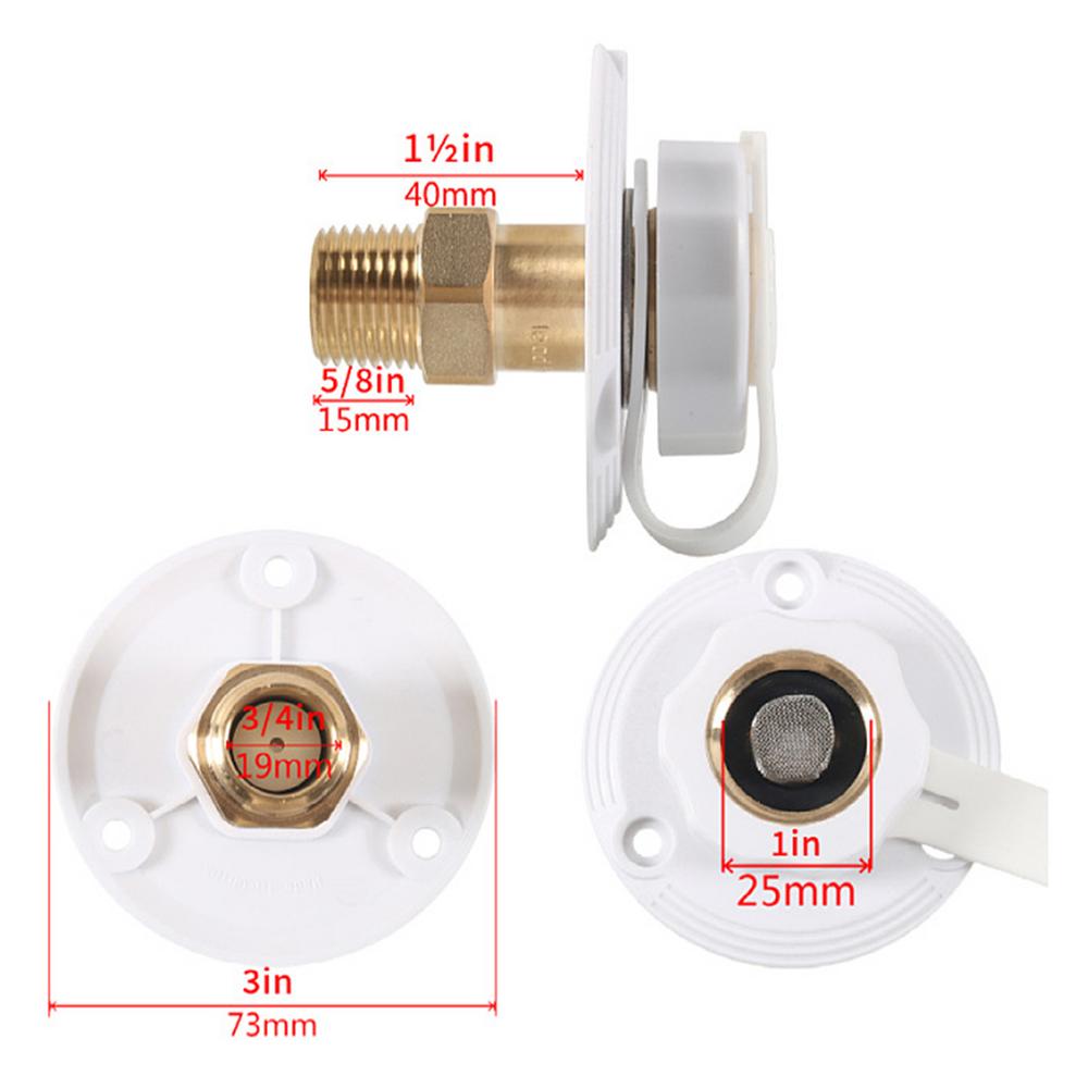 

RV Water Fill Port With Vent Camping Trailer Water Filler RV Water Inlet Hatch Replacement Sturdy Versatile Water Inlet Hatch