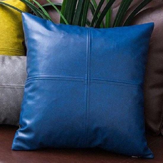 NOORA 100% Lambskin Leather pillow cover Square Pillow, Housewarming, Home & Decor, Living Decor Pillow Cover