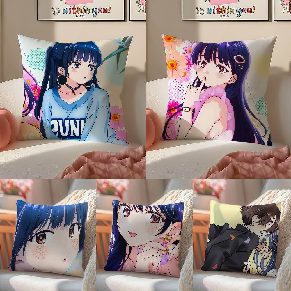 Die D-Gefahren in meinem Herzen Kissenbezug Milbendichter Kissenbezug Versteckter Reißverschluss seidig Sofakissenbezug