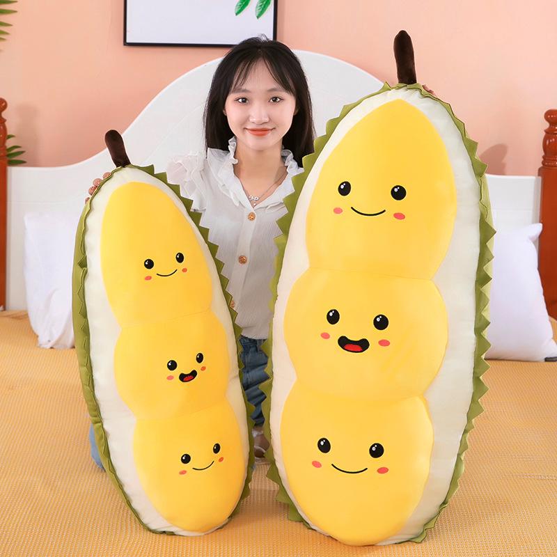 Durian Plush Toy Pillow - Creative Fruit Series Doll Companion