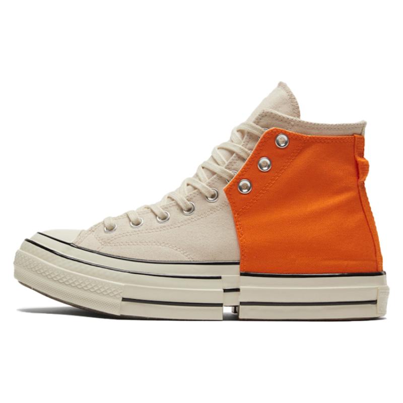 Feng Chen Wang X Converse Chuck Taylor All Star 2-in-1 1970s Comfortable & Stylish High Top Canvas Unisex White Orange