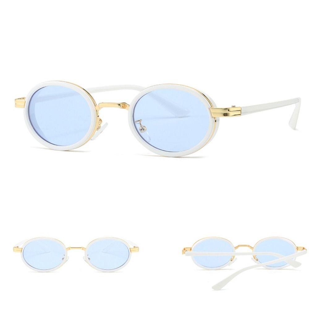 UV Protection Retro Oval Sunglasses Trend Small Frame Sunglasses Elliptical Eyewear  Streetwear