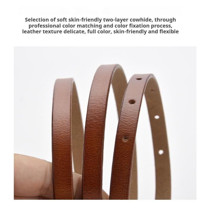 Ceinture Fine Décorative pour Femme Accessoires de Robe avec Jupe Été Noir Simple Polyvalent Mode Mode Petite Ceinture