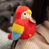 Parrot Plush Toy with Slap Bracelet - Small Bird Shoulder Pendant & Zoo Figurine