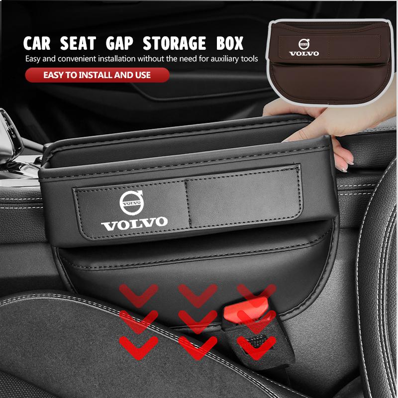 Car Seat Organizer Cup Phone Holder Seat Gap Storage Box For Volvo Xc60 Xc90 V40 V60 S60 V50 V90 S80 C40 XC40 V70 XC70 C30