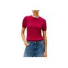 Tommy Hilfiger Round Neck Soft Comfortable Simple Short Sleeve Sweater Women Sweater XW07177-VWU