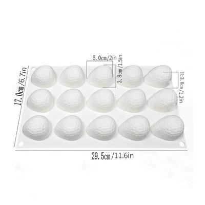 15 Cavity Strawberry Silicone Molds for Baking Mousse 3D Fruit Chocolate Cake Decoration Mold Kitchen Accessories