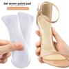 GEL Seven-point Pad High Heels Soft Self-adhesive Adjustment Size Five-point Pad Soft Sole Non-slip Shock Absorption Half-size Pad Heel Pad