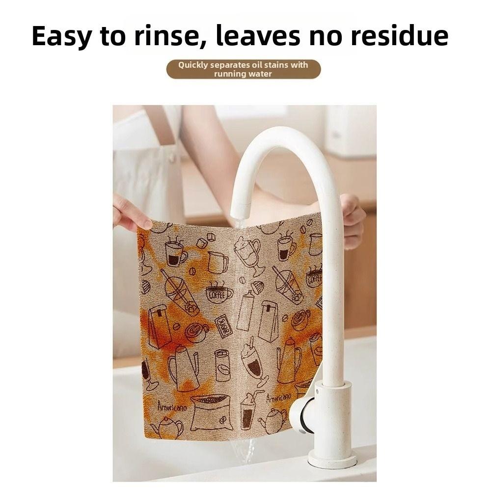 1/2Roll Microfiber Kitchen Cleaning Cloth Tearable Kitchen Towels  Wet and Dry Use