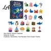 Creative Desktop Ornaments Ocean Advent Calendars 2026 Marine Themed 24 Days Christmas Countdown Calendar Gift Box 2D Acrylic Sea Animal Ornament