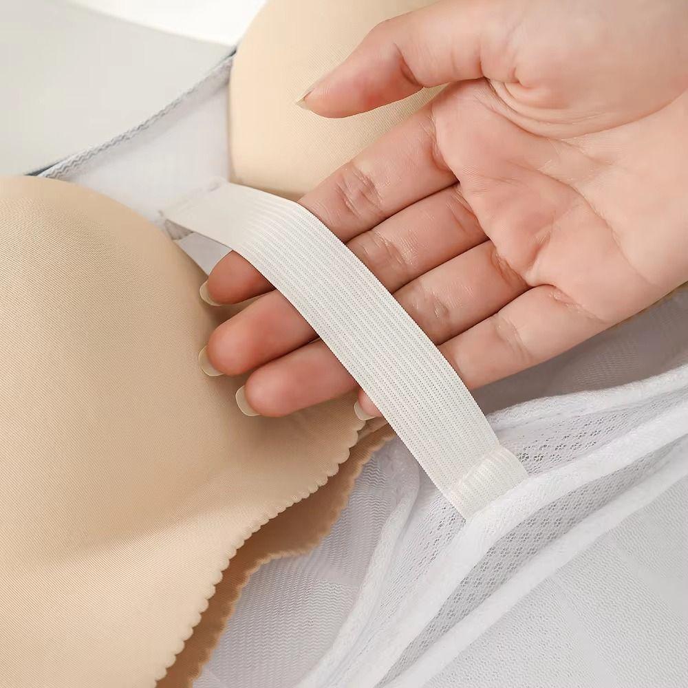 Zippered Closure Bra Laundry Bag Polyester Underwear Washing Bag Bra Mesh Bag  Underwear Cleaning
