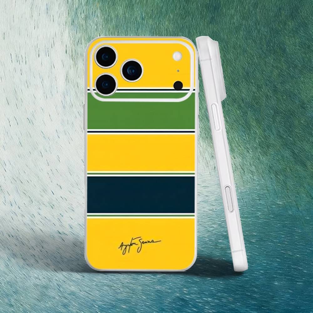 A-Ayrton Senna F1 Racing Phone Case For iPhone 17,16,15,14,13,12,X,XS,Pro,Max,Plus,E,Air,Mini with Magsafe Magnetic Liquid TPU