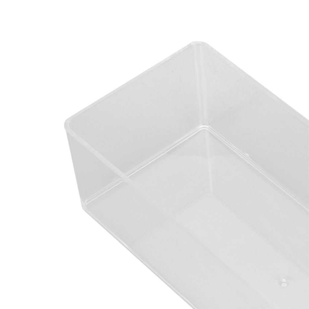 Multifunctional Nail Tool Storage Box Portable Transparent Single Layer Storage Box with Open Mouth for Home