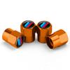 New Car Aluminum For BMW Tri Color Stripe Strip Decoration Emblem 4pcs Tire Valve Air Port Stem Cover Caps Wheel Hub Accessories BF2