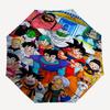 1pc Dragon Ball Z Characters Outdoor Umbrella - Piccolo, Goku, Vegeta - Automatic Opening/Closing - Portable 3-Fold Design - 8-Rib Iron Frame - Ideal