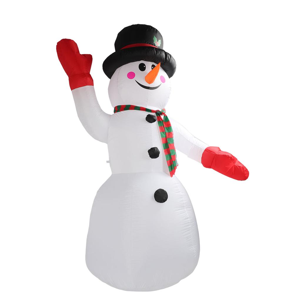 8FT Tall Christmas Inflatable Snowman Christmas Inflatables Outdoor Decorations Courtyard Yard