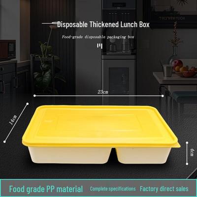 European Style Disposable 2-Compartment Food Containers