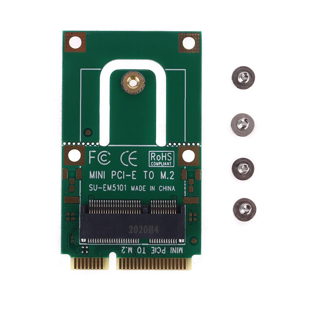 Mini PCI-E to for M.2 Adapter Card Converter PCIE WiFi Card NGFFF for Key E Interface Adapter for Laptop PC Computer