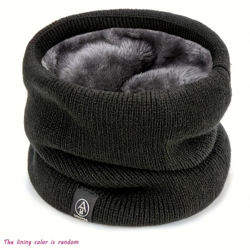 Soft Knit Winter Neck Warmer Thickened Thermal Gaiter Scarf Cover for Running Skating Skiing Hiking Outdoor Sports Cold Weather