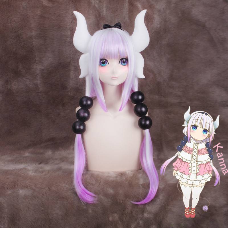Miss Kobayashis Dragon Maid Cosplay Wig With High Temperature Silk For Enthusiasts
