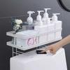 Waterproof Iron Wall Shelf for Bathroom Toilet Storage Organizer for Shampoo Toiletries and Bath Accessories Organization