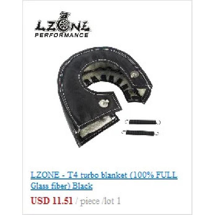 LZONE - 100% Full TITANIUM turbo heat shield T3 turbo blanket fit : t2 t25 t28 gt28 gt30 gt35 and most t3 turbo JR1303-2T/TBF03