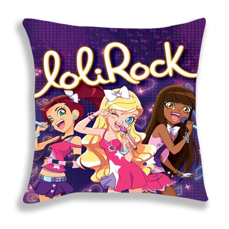 LoliRock Pillow Case Cartoon Cushion Covers Sofa Bed Home Decorative Pillow Covers Single-Sided Printed Kids Pillowcase 45*45cm
