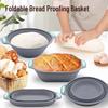 Europeisk Stil Silikon Bröd Jäskorg, Vikbar Imitation Rotting Deg Jäskål.