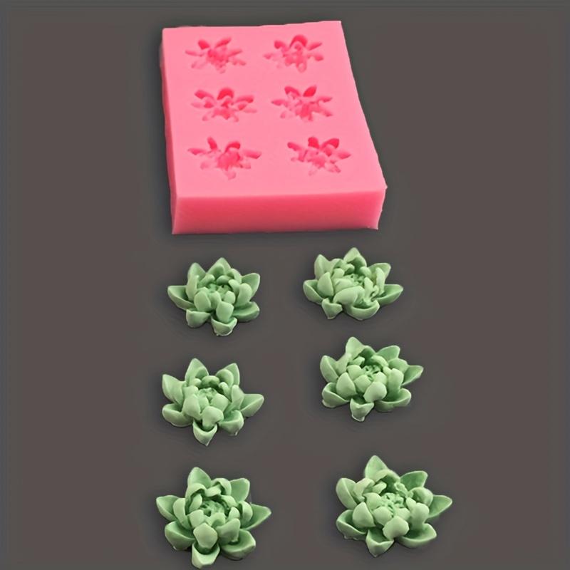 1 Piece Duolian Small Lotus Silicone Mold Ice Cream Mousse Aromatherapy Cake Candle Gypsum Decorative Resin Mold