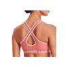 Under Armour Dfo Solid Color Letter Print Breathable Training Sports Underwear Women underwear Pink 1362876-649