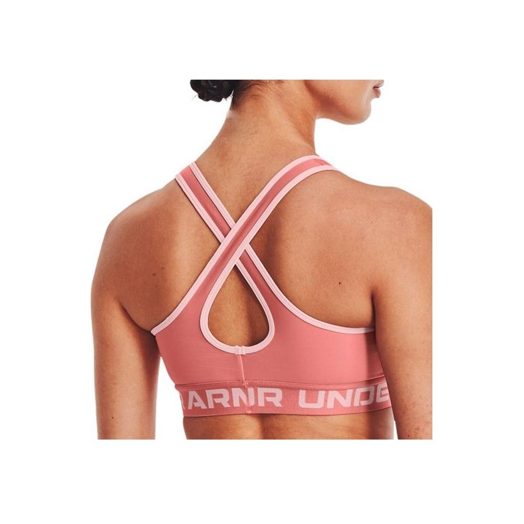 Under Armour Dfo Solid Color Letter Print Breathable Training Sports Underwear Women underwear Pink 1362876-649