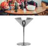 2 Stück Spiegelfinish Metall Weinglas Edelstahl Martini Glas Hochzeitsparty
