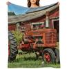 1952 Farmall Tractor Throw Blanket Cute Plaid wednesday Sofa cosplay anime Blankets