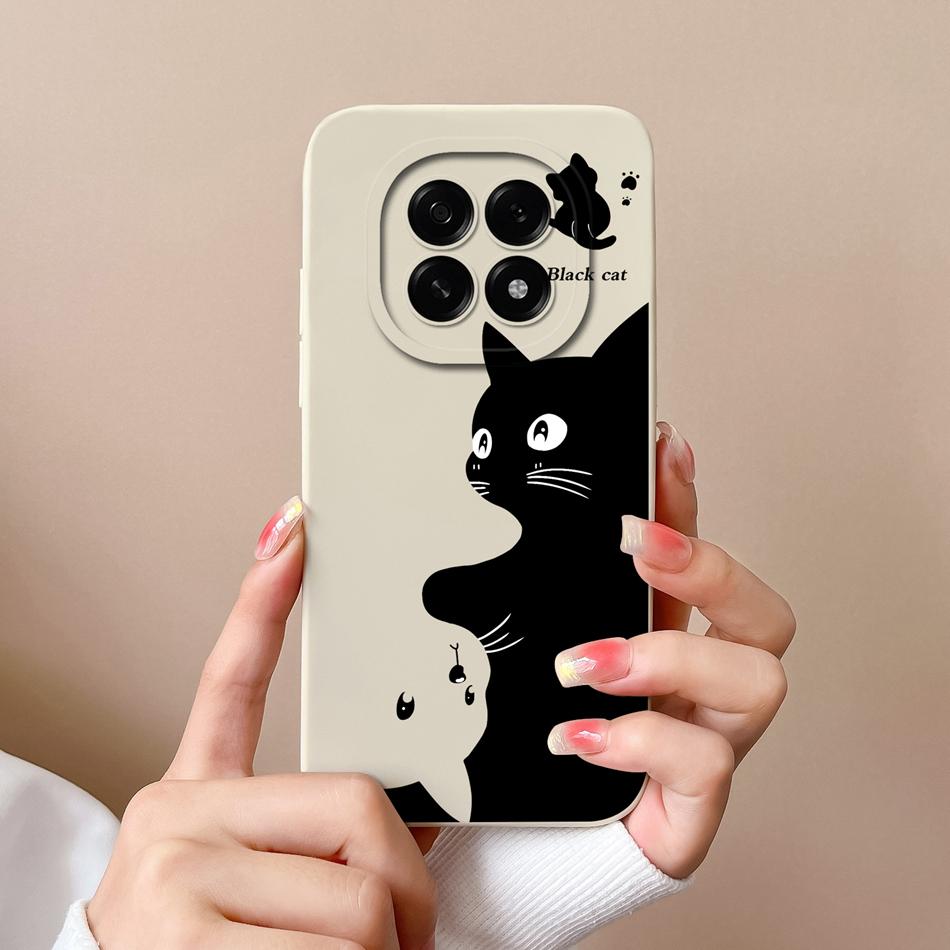 For Oppo A5 Pro 5G Phone Case Cute Cartoon Back Cover For Oppo A 5 2025 Full Protection Soft Liquid Silicone Anti Drop Housing