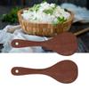 2 Pcs Long Handle Cooking Spatula Solid Wood Kitchen Scoop Rice Spatula  Non-stick Pan