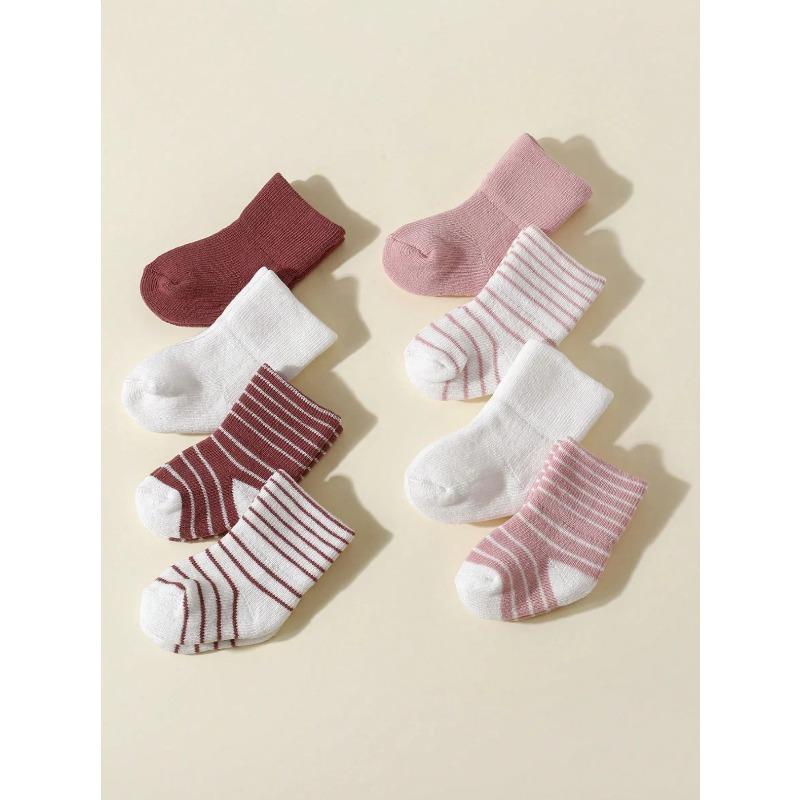 4 Pairs Baby Socks 0-12 Months, Non-Slip Infant Soft Socks for Boys and Girls, Newborn Baby Cute Ankle Socks Spring and Autumn