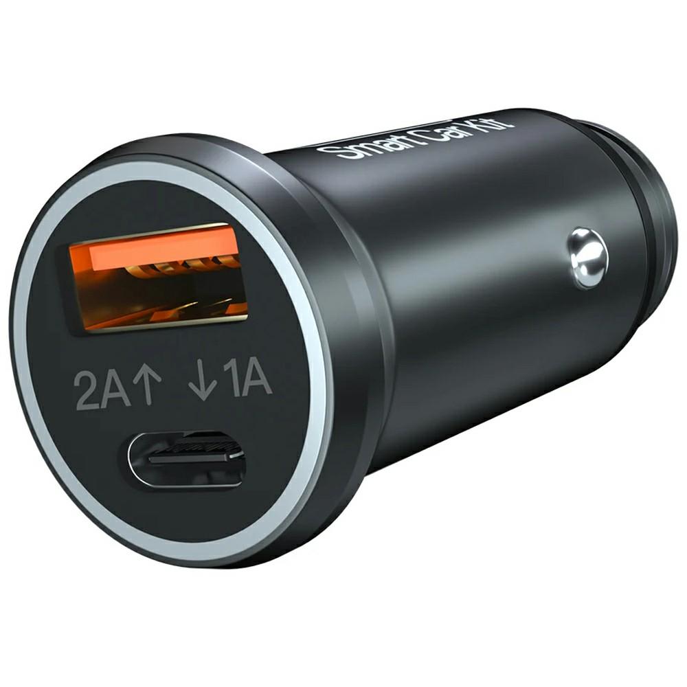 

AP200 Mini Anti-Lost Car Charger USB/Type-C Cigarette Lighter Adapter for iPhone iOS