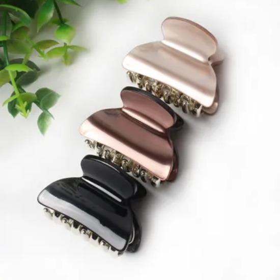 3pack Hair Clip Daisy Acrylic Plastic Small Hair Claw For Women Girls Fashion Gold Crab For Hair Tins Clamps Hair Accessories