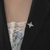 LIKGREAT Broche de Nudo de Bruja Vintage para Mujeres Hombres Acero Inoxidable Insignia de Pin de Nudo Celta Amuleto de Protección Wicca Pines de Solapa Regalo