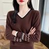 WTEMPO Women Long Sleeve Pullover Sweater Soft Comfortable Jumper Fashion Knitwear Loose Sweater