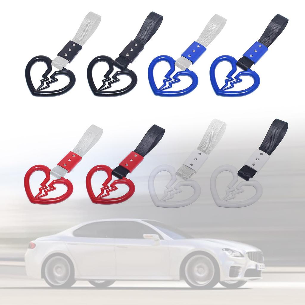 Anti Static Hand Drift Charm Strap Decorative Loops Rear Bumper Warning Rings Hanger for Car Interior Exterior Decor Bus
