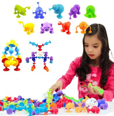 Suction Cup Animal Soft Adhesive Suction Dart Fidget Toy Family Interactive Game Popular Silicone Dart Toy Party Stress Relief