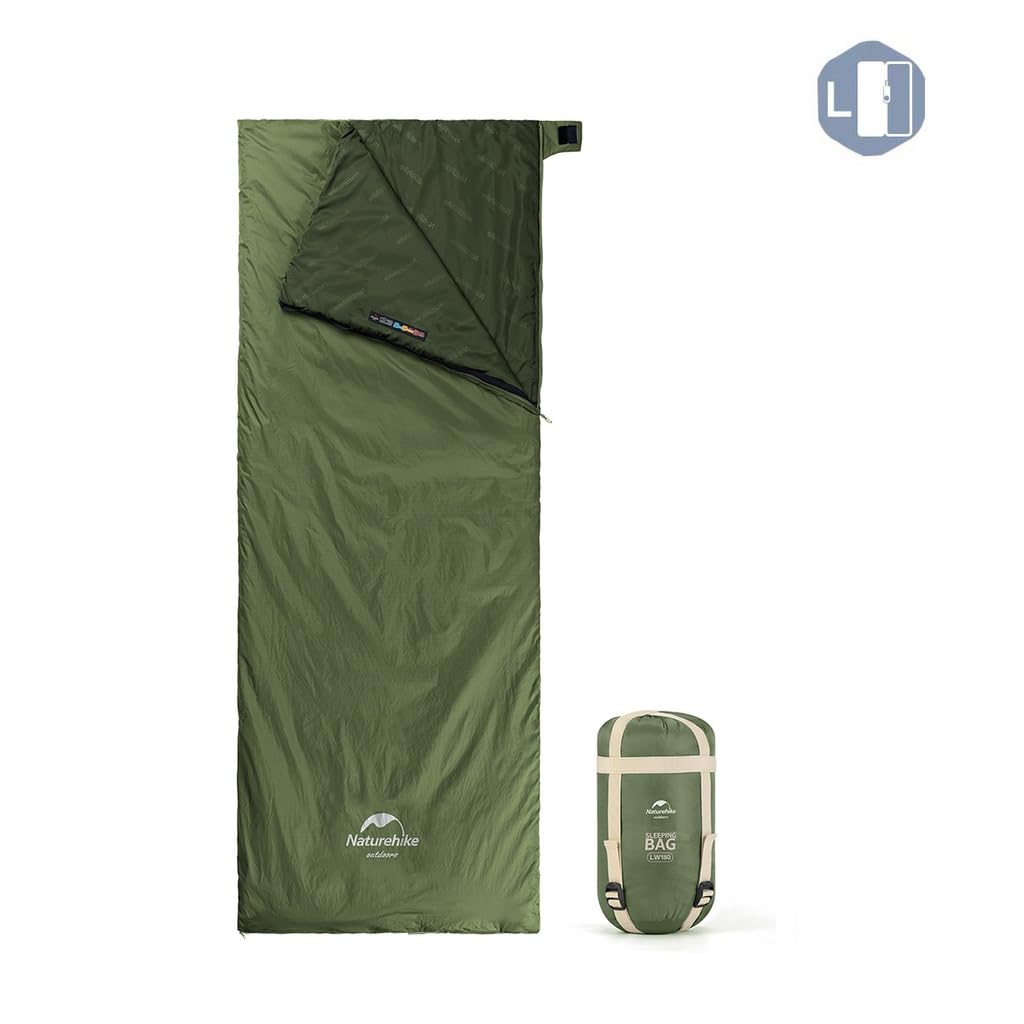 Naturehike Mountain Sleeping in the Disaster Single Size Sleeping Envelope Heat Waterproof Compact For Autumn Left Opening Camping, Climbing, Car,