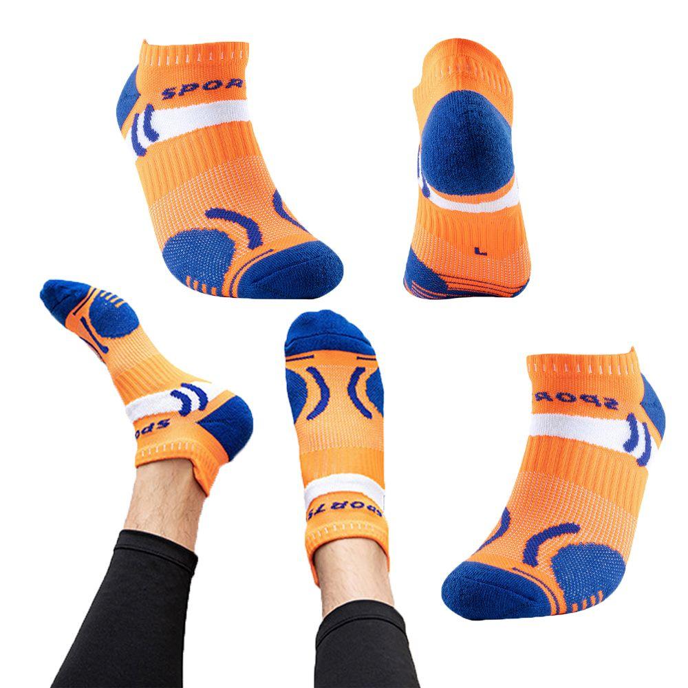 

Баскетбольные велосипедные хлопковые спортивные носки до щиколотки сетчатые короткие носки мужские беговые носки лодочные носки оранжевый