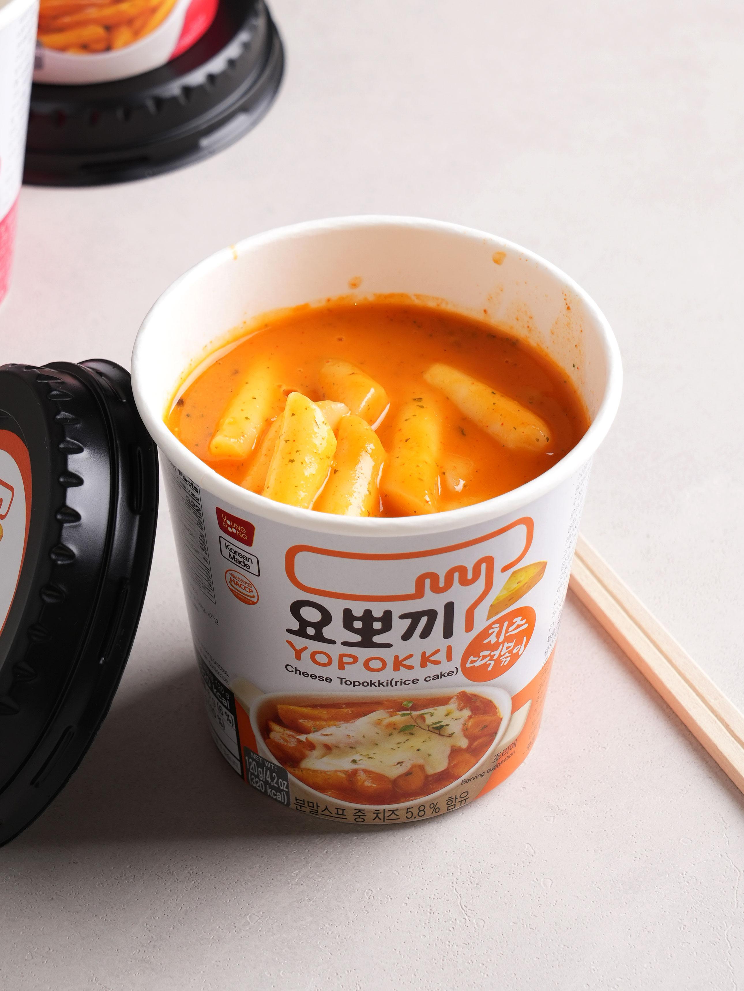 Yopokki Сырный Ттокпокки Быстрого приготовления (120г) 1ea